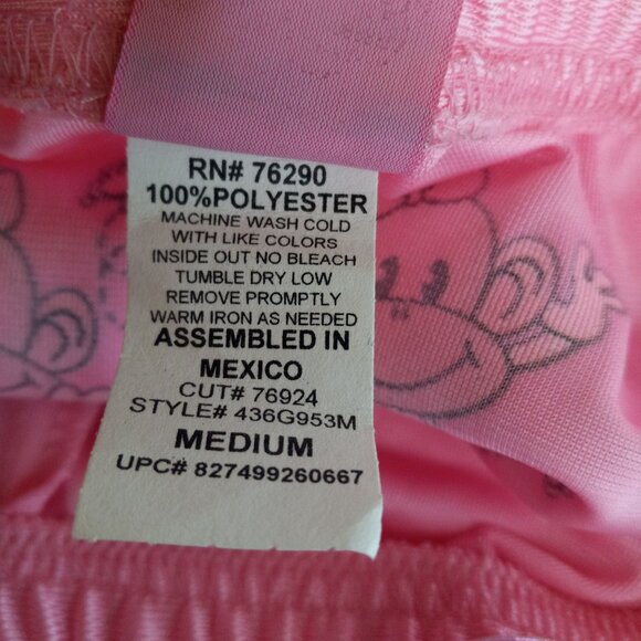 California Concepts Size M Shorts Pink Monkey Print Shiny NEW - Picture 3 of 5